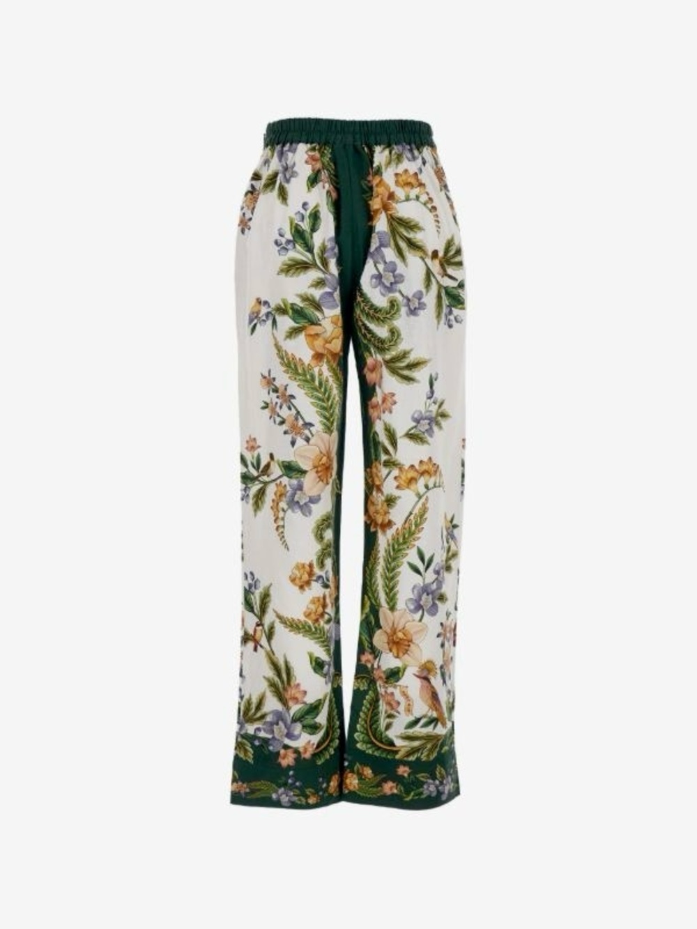 FARM Rio Sand Nature Scarf Linen Blend Straight Leg Pants Size Large NWT - Picture 3 of 16